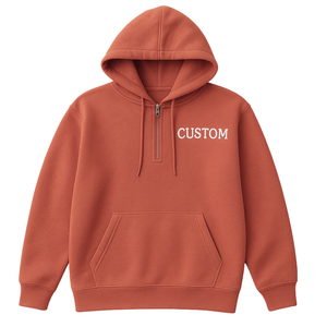 Custom Boxy Quarter Zip Sweatshirt- Harvest