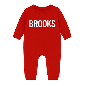 Personalized Christmas Romper- Red
