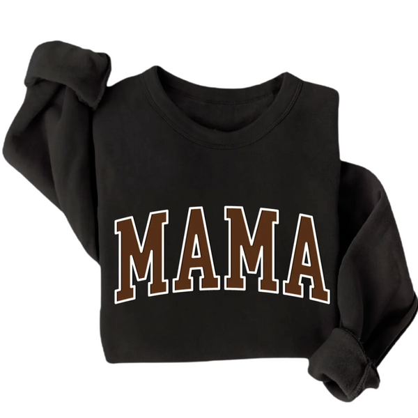 Mama Puff Letter Crewneck - Neutral