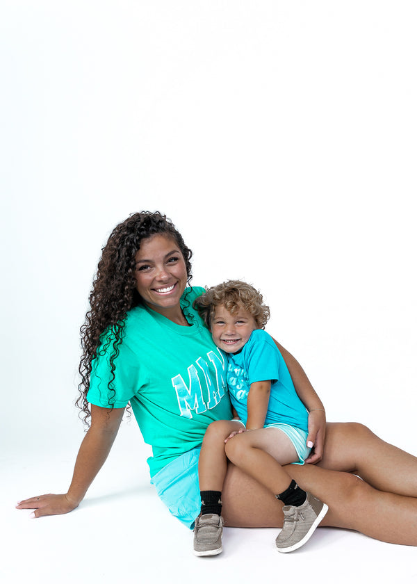 Mama Neon Island Green Tee