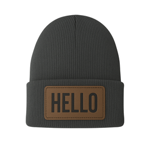 Hello Beanie - Grey