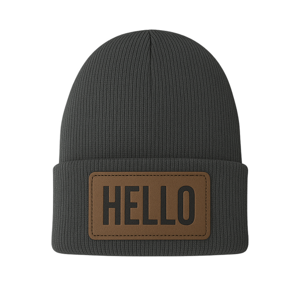 Hello Beanie - Grey