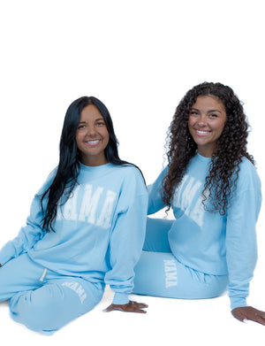 Mama Light Blue Sweatpants