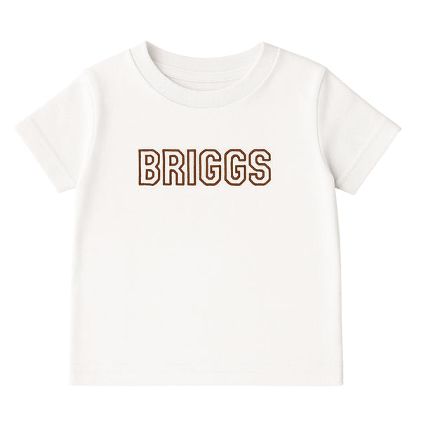 Personalized Name Tee- White