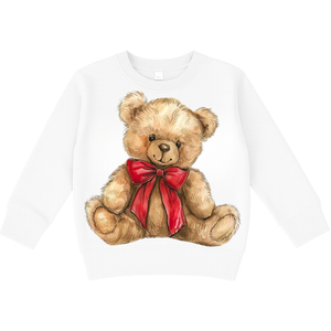 Teddy Bear Crewneck - White