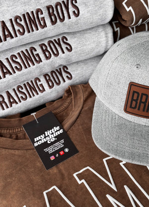 Raising Boys Embroidered Crewneck