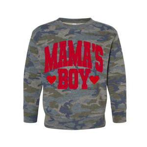 Mama’s Boy Camo Crewneck