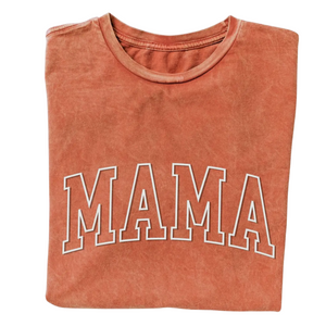 Mama Tee - Distressed Pumpkin
