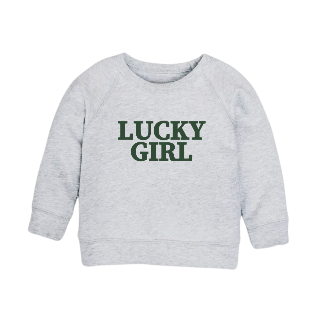 Lucky Girl Crewneck - Embroidered