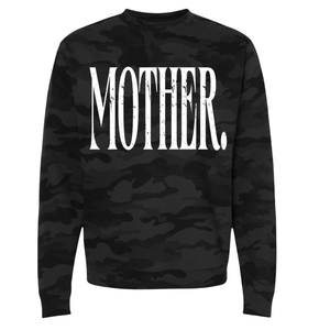 Mother Black Camo Crewneck