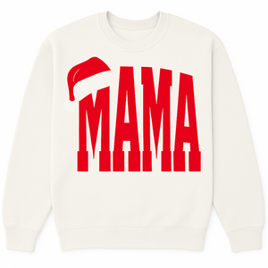 Mama Santa Crewneck- Snow