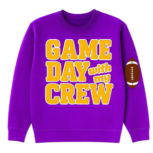 Game Day Crewneck- Purple