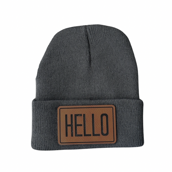 Hello Beanie - Grey