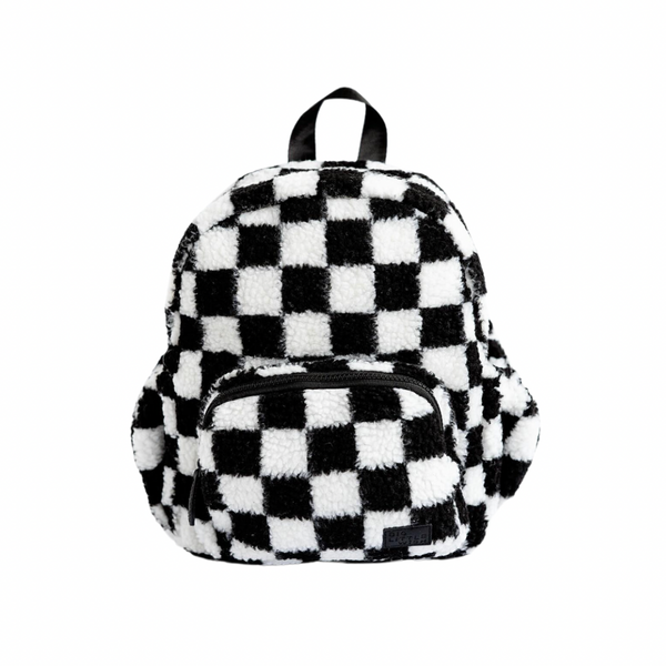 Toddler Backpack- Black Check