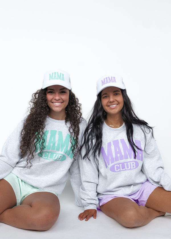 Mama Club Crewneck- Mint