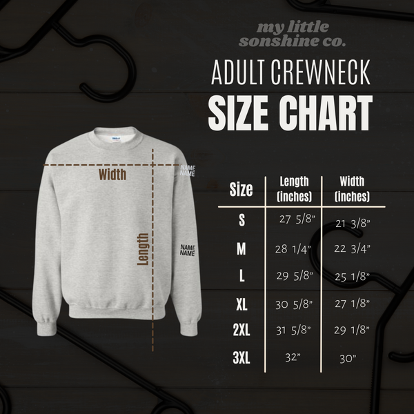 Personalized Mimi Crewneck with names on sleeve