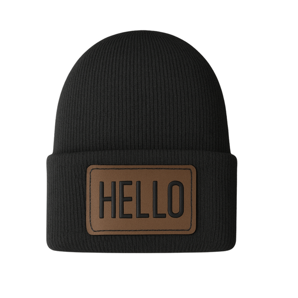 Hello Beanie - Black