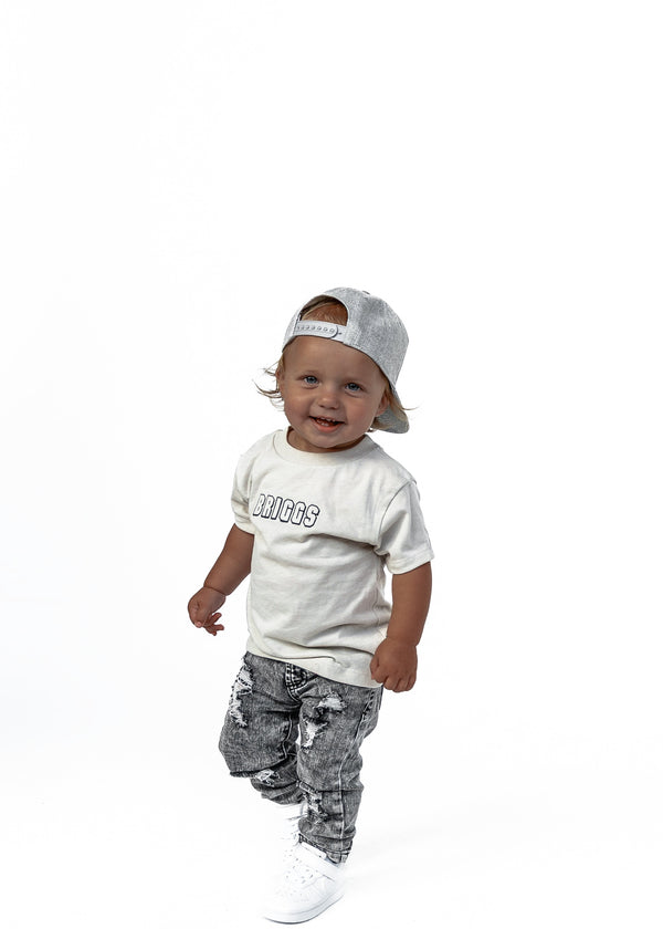 Personalized Name Tee- Heather Dust