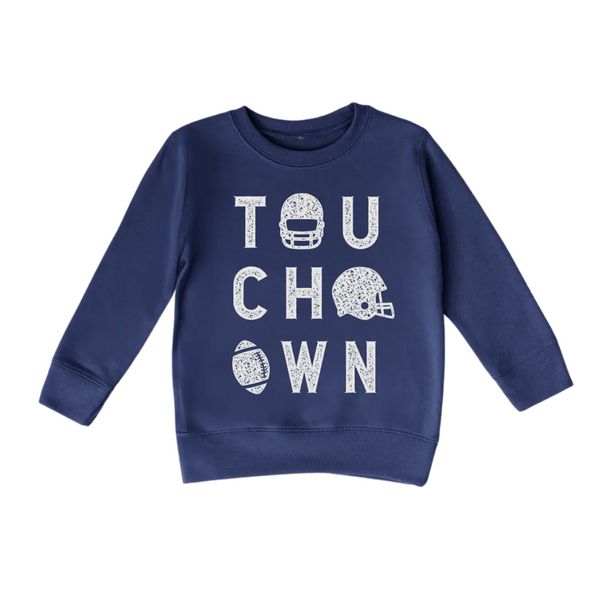 Football Kid’s Crewneck- Navy