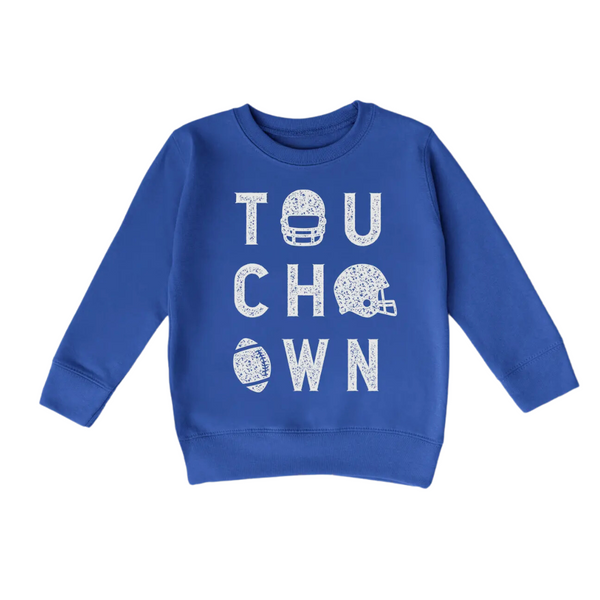 Football Kid’s Crewneck- Blue