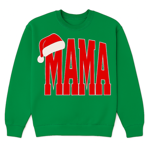 Mama Santa Crewneck- Green