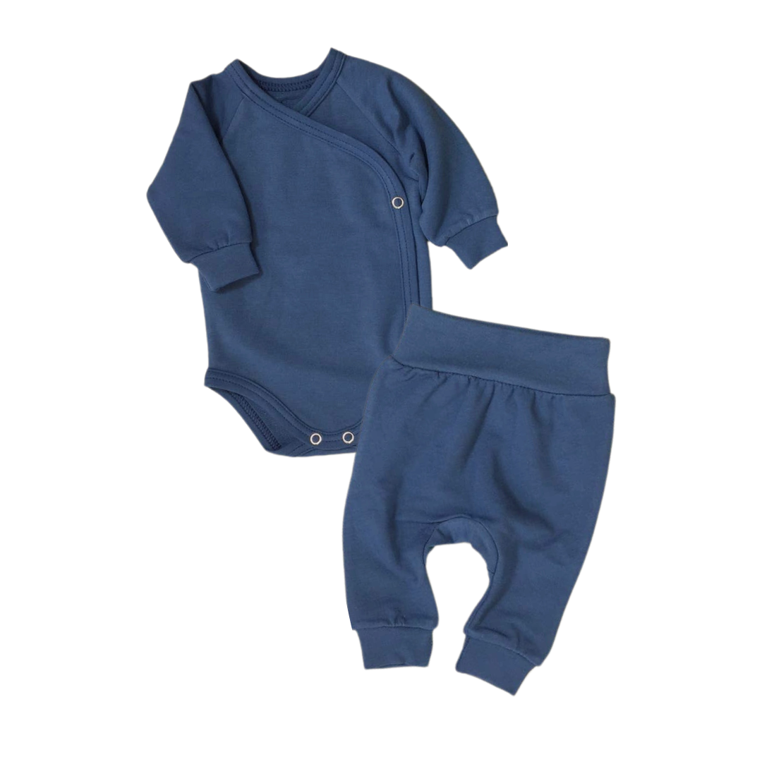 Personalized Newborn Jogger Set- Blue