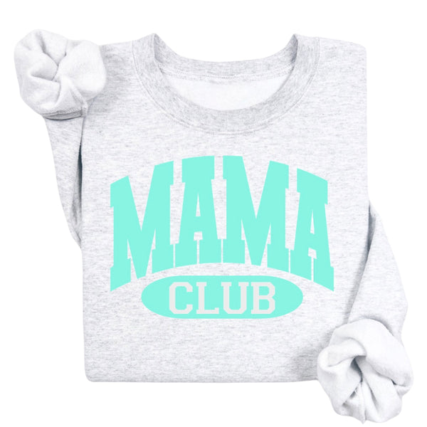 Mama Club Crewneck- Mint