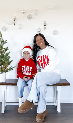 Mama Santa Crewneck- Snow