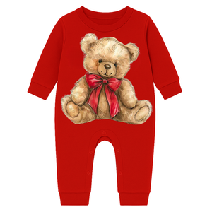 Teddy Bear Fleece Romper