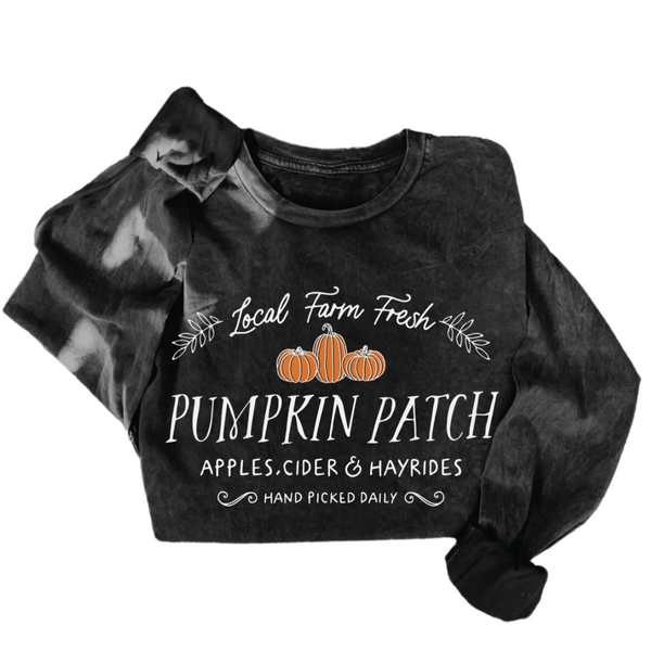 Pumpkin Patch Long Sleeve- Black