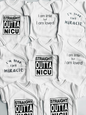 Preemie Onesie- Straight Outta NICU