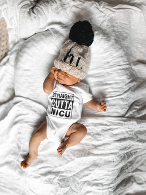 Preemie Onesie- Straight Outta NICU